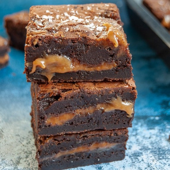 Salted Caramel Brownies (Take & Bake) (November 1st/3rd pickup)