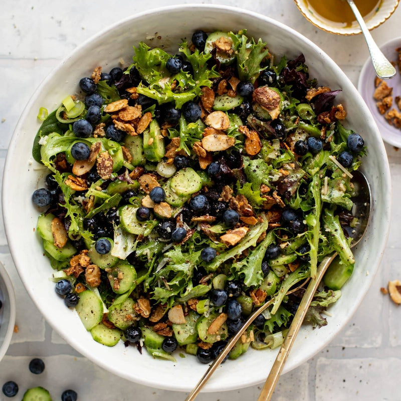 Blueberry Cucumber Salad w/ Creamy Balsamic Vinaigrette (June 13th/15th pickup)