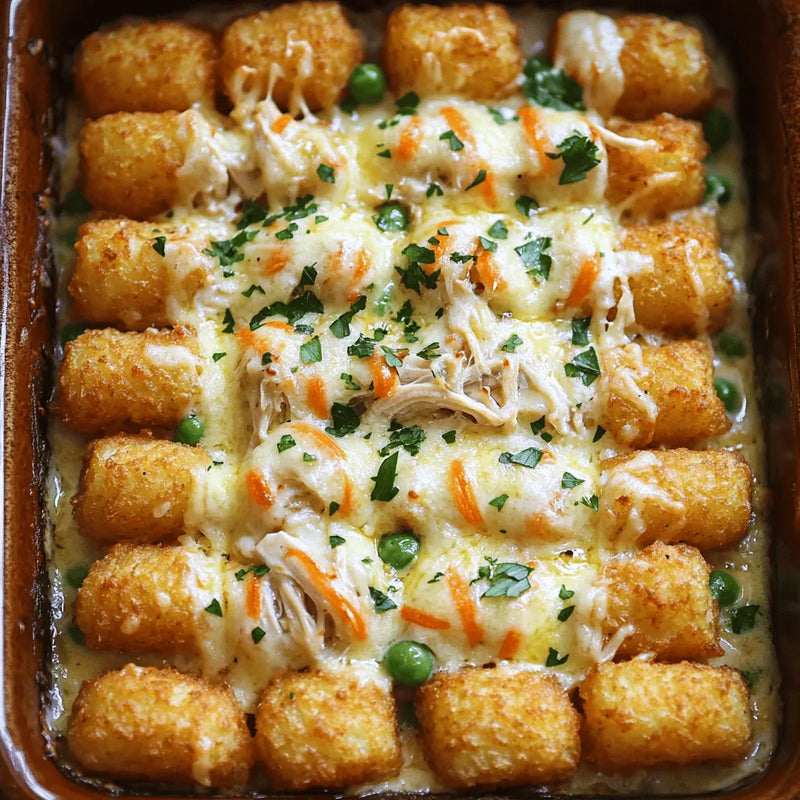 Chicken Alfredo Tater Tot Casserole (Freezer Meal) (March 14th/16th Pickup)&nbsp;