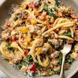 Creamy Italian Sausage & Peppers Pasta (August 1st/3rd Pickup)