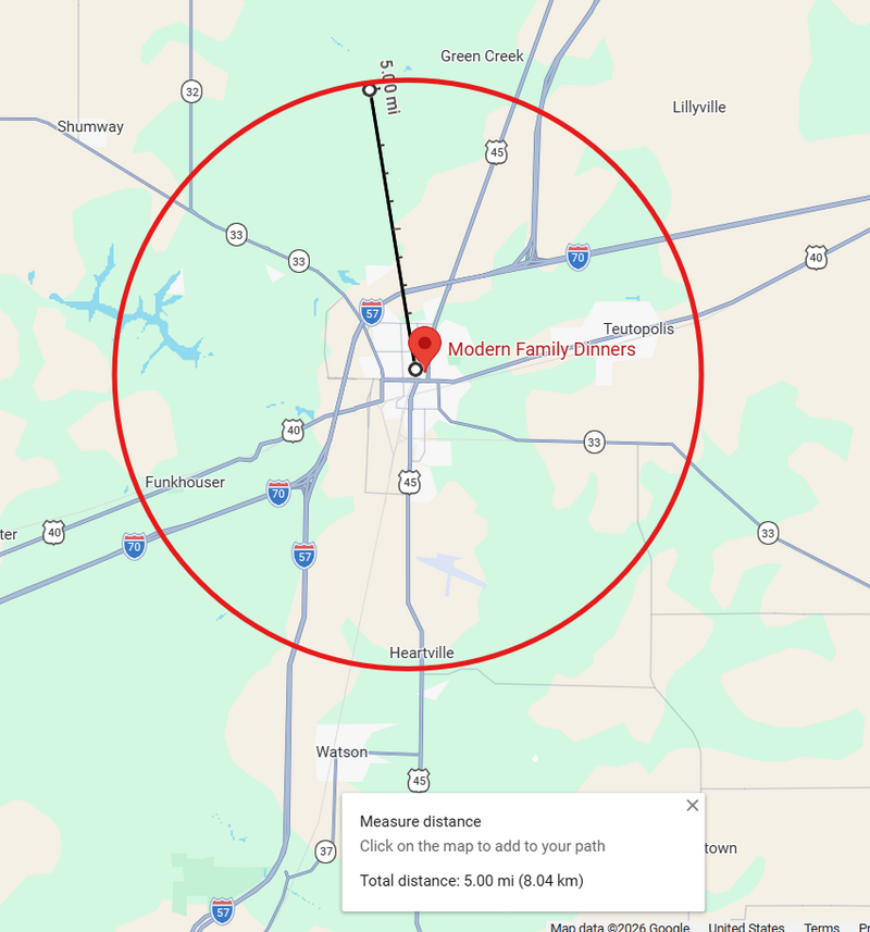 EFFINGHAM & RURAL EFFINGHAM DELIVERY (June 7th/8th)