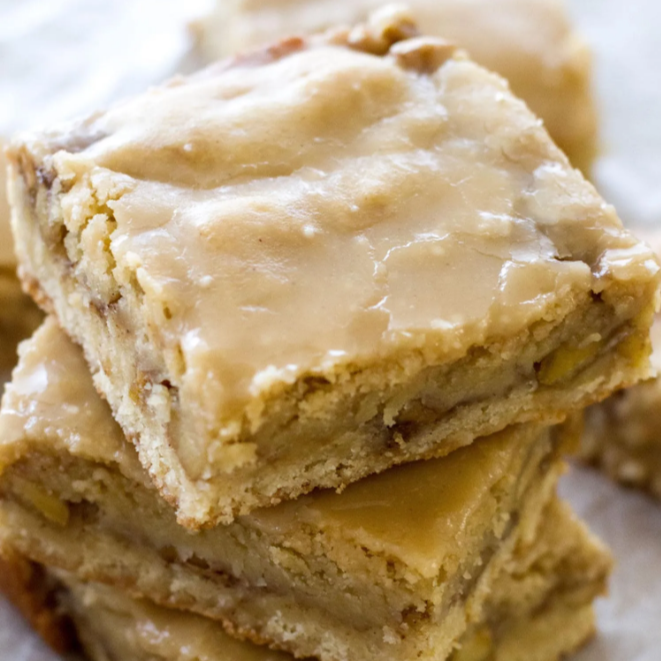 Maple Glazed Apple Blondies (September 12th/14th Pickup)