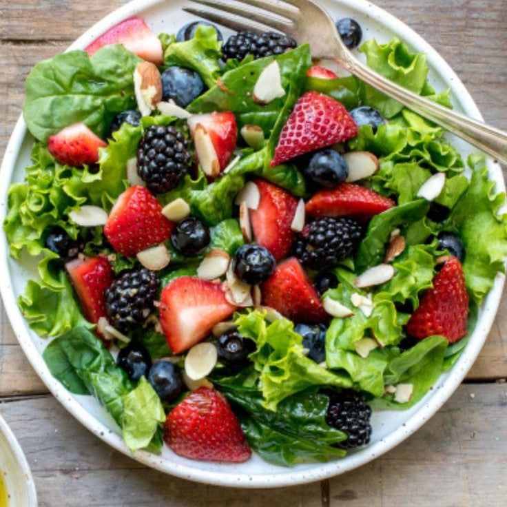Berry Almond Salad w/ Creamy Berry Dressing (August 8th/10th pickup)