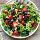 Berry Almond Salad w/ Creamy Berry Dressing