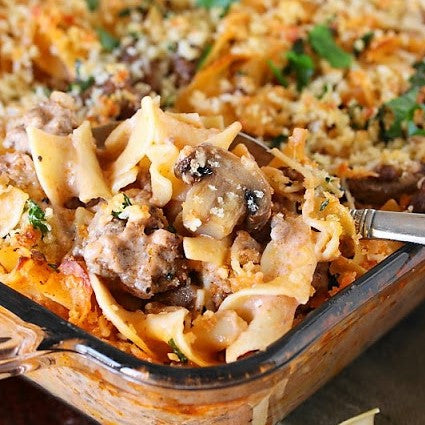 Beef Stroganoff Casserole (Freezer Meal)  (December 6th/8th Pickup)