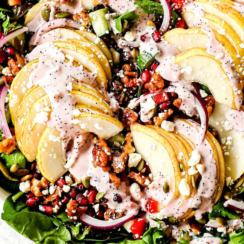Mixed Greens Pear Salad w/ Raspberry-Pomegranate Dressing (December 20th/22ndPickup)