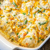 Pierogi Chicken Pot Pie Casserole (Freezer Meal)