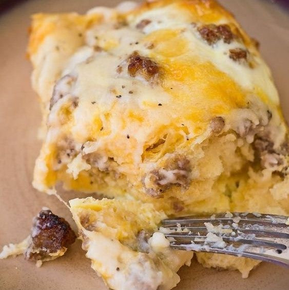 Scrambled Egg, Biscuit & Sausage Gravy Casserole (Freezer Meal) (August 29th/31st pickup)